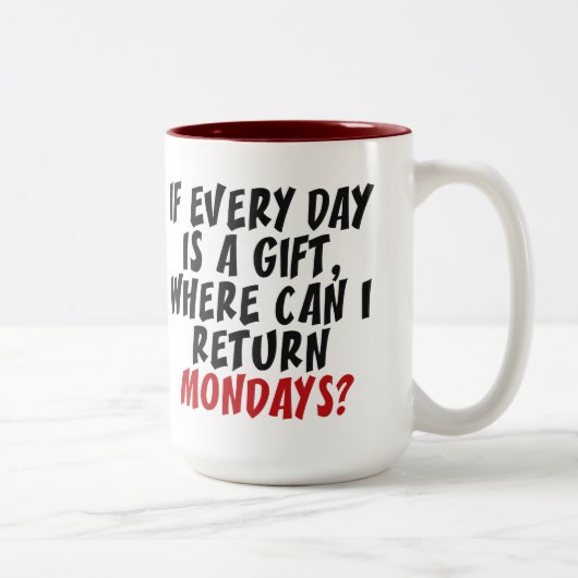 Montags Tasse (Rechts)