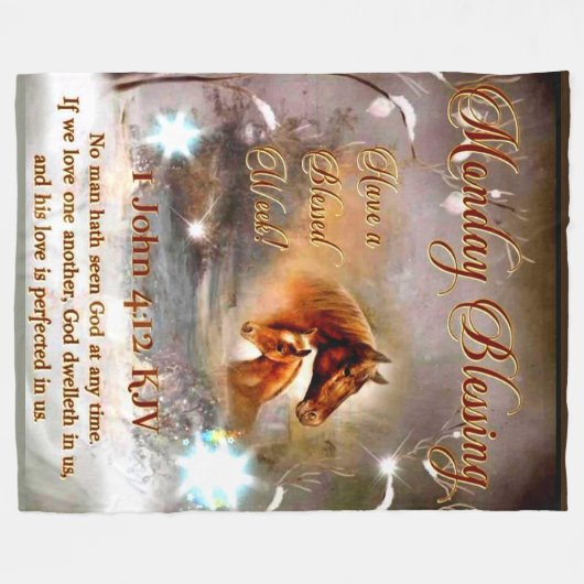 MONTAGSBLESSEN FLEECEDECKE (Vorderseite (Horizontal))