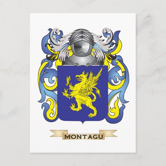 Montagu-Wappen (Familienwappen) Postkarte (Vorderseite)