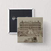 Montague Haus, jetzt das British Museum, 1813 Button (Vorne & Hinten)