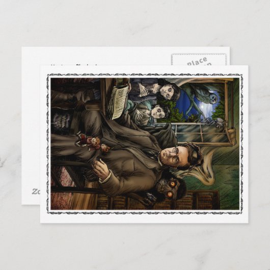 Montague Rhodes James Postkarte (Vorne/Hinten)