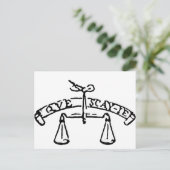 Montaignes Motto - Que Sais-Je? Was weiß ich? Postkarte (Stehend Vorderseite)