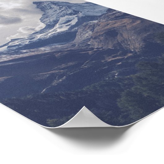 Montaña 12x18 poster (Ecke)