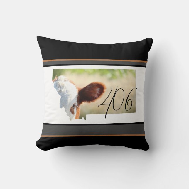 Montana 406 Braune Wiesenkraut Kissen (Vorderseite)