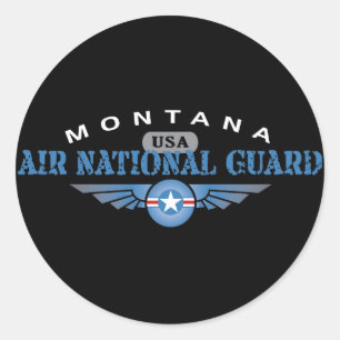 Montana Air National Guard Runder Aufkleber