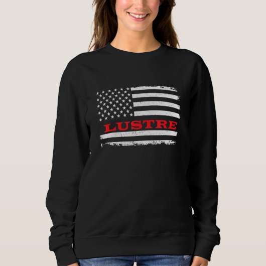 Montana American Flag Luster Usa Patriotic Souveni Sweatshirt (Vorderseite)
