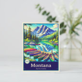 Montana | Anime Style Cel Schattenkarte Postkarte (Stehend Vorderseite)