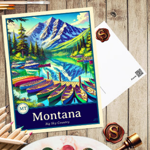 Montana   Anime Style Cel Schattenkarte Postkarte