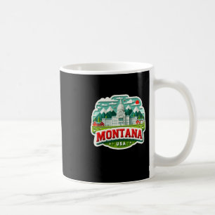 Montana auf dem US-Aufkleber Kaffeetasse
