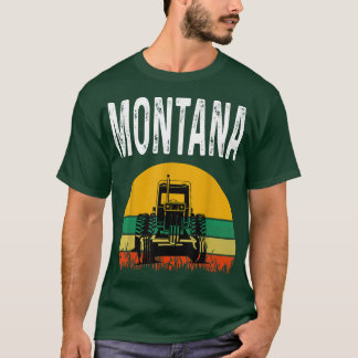 Montana Bauer Weizen Getreide Landwirtschaft Trakt T-Shirt