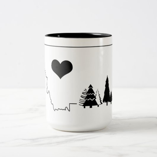 Montana-Baum-Tasse Zweifarbige Tasse (Mittel)