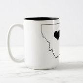Montana-Baum-Tasse Zweifarbige Tasse (Links)