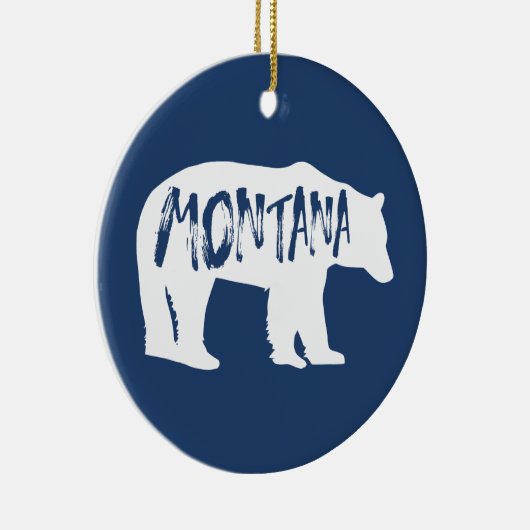 Montana Bear Keramik Ornament (Rechts)