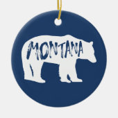 Montana Bear Keramik Ornament (Vorne)