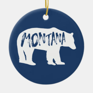 Montana Bear Keramik Ornament