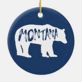Montana Bear Keramik Ornament (Hinten)
