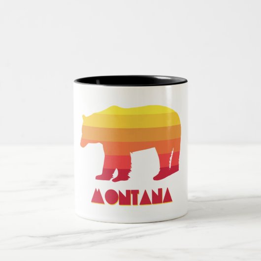 Montana Bear Zweifarbige Tasse (Mittel)