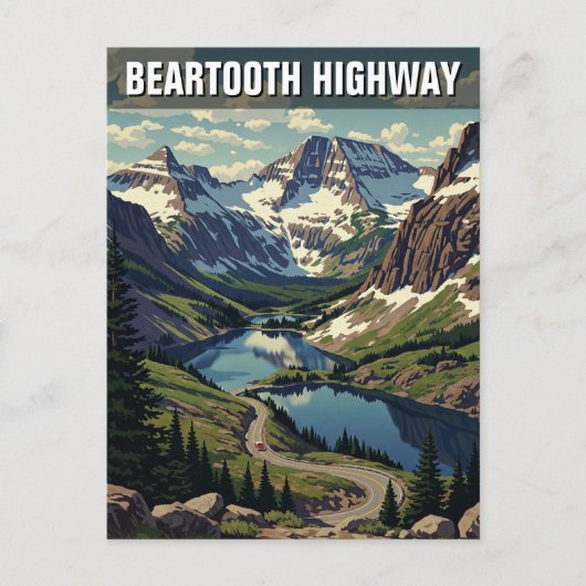 Montana Bearzahnweg Postkarte (Vorderseite)