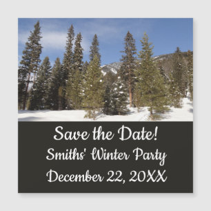 Montana Bergbahnen im Winter Landschaftsbild Foto Magnetkarte