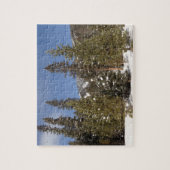 Montana Bergbahnen im Winter Landschaftsbild Foto Puzzle (Vertikal)