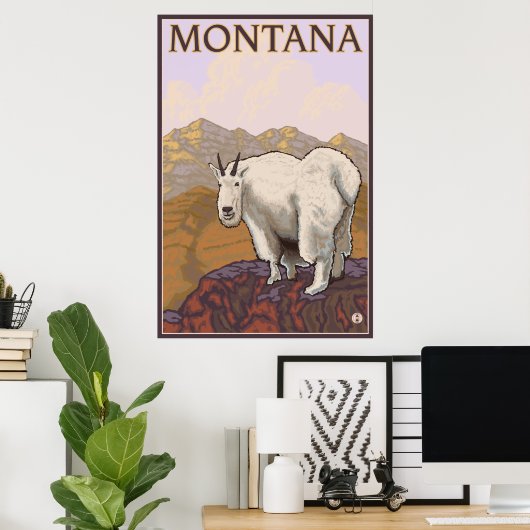 Montana - Bergziege Poster (Heimbüro)