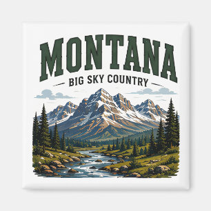 Montana Big Sky Abenteuer Magnet