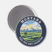 Montana Big Sky Country Magnet (Vorderseite/Rückseite)