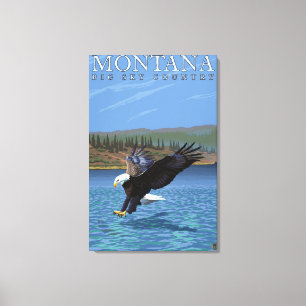 Montana — Big Sky CountryDiving Eagle Leinwanddruck