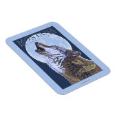 Montana — Big Sky CountryHowling Wolf Magnet (Rechte Seite)