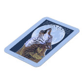 Montana — Big Sky CountryHowling Wolf Magnet (Linke Seite)