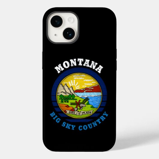 MONTANA BIG SKY State FLAG Case-Mate iPhone Hülle (Rückseite)