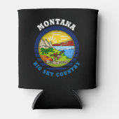 MONTANA BIG SKY State FLAG Dosenkühler (Vorderseite)