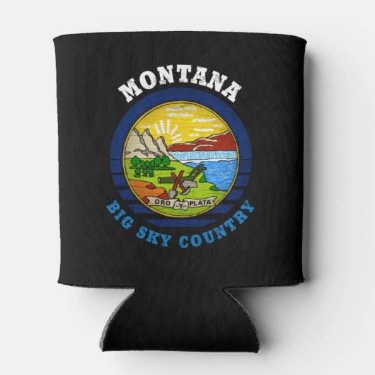 MONTANA BIG SKY State FLAG Dosenkühler (Rückseite)
