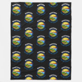 MONTANA BIG SKY State FLAG Fleecedecke (Vorderseite)