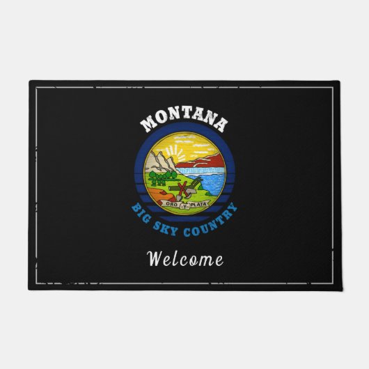MONTANA BIG SKY State FLAG Fußmatte (Vorderseite)