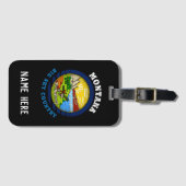 MONTANA BIG SKY State FLAG Gepäckanhänger (Vorderseite (Horizontal))