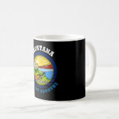 MONTANA BIG SKY State FLAG Kaffeetasse (VorderseiteRechts)