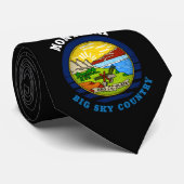 MONTANA BIG SKY State FLAG Krawatte (Gerollt)