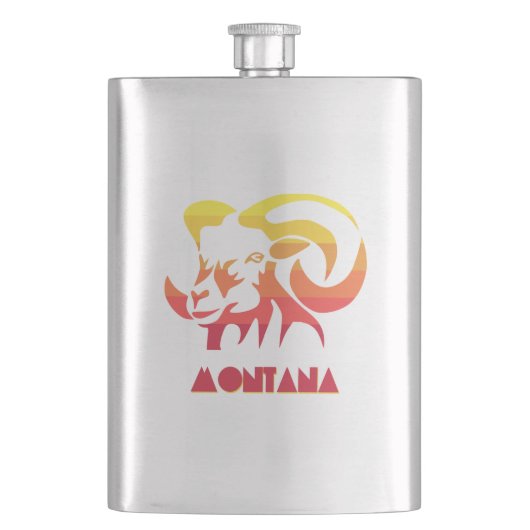 Montana Bighorn Flachmann (Vorderseite)