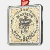 Montana Biker  Ornament Aus Metall (Links)
