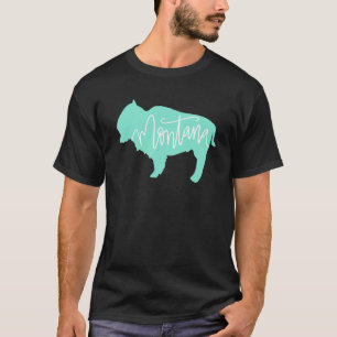 Montana Bison Büffel Minze T-Shirt