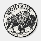 Montana Bison Magnet (Vorne)