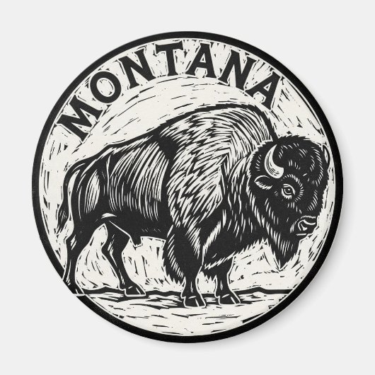 Montana Bison Magnet (Vorne)