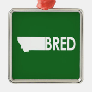 Montana Bred Silbernes Ornament