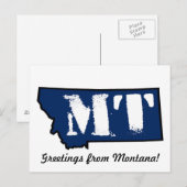 Montana Briefmarke Postkarte (Vorne/Hinten)