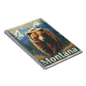 Montana Brown Bear Grizzly Notizblock (Rechte Seite)