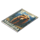 Montana Brown Bear Grizzly Notizblock (Linke Seite)