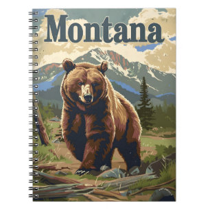 Montana Brown Bear Notizblock
