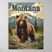 Montana Brown Bear Poster (Vorne)