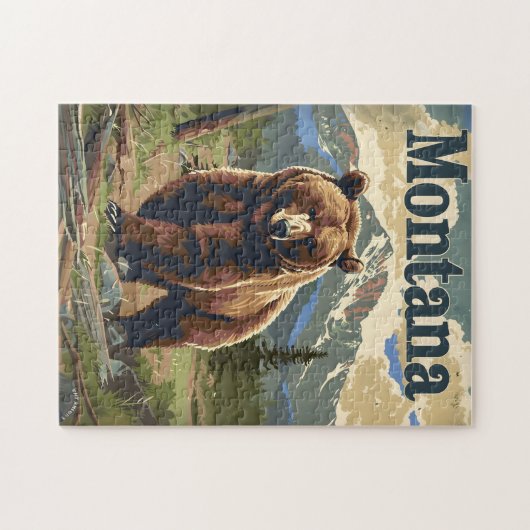 Montana Brown Bear Puzzle (Horizontal)